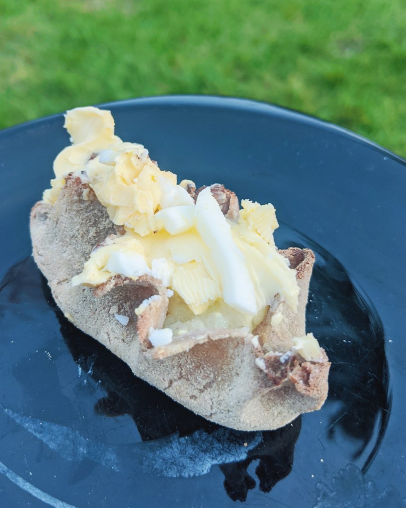 To me the potato pie topped with egg butter is the best thing ever.