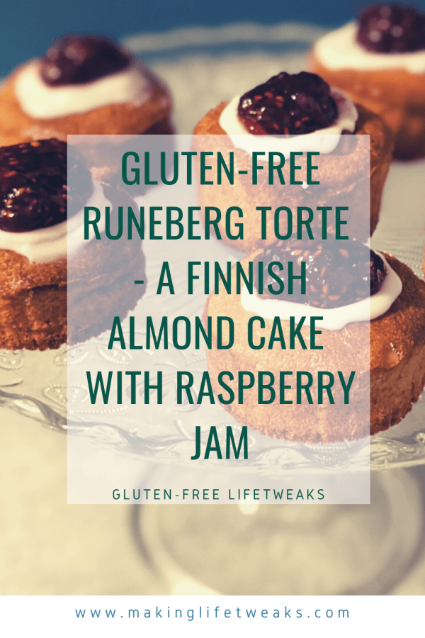 Gluten-free Runeberg torte – a Finnish almond cake with raspberry&nbsp;jam